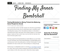 Tablet Screenshot of findingmyinnerbombshell.com